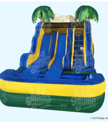 Tropical 12 Ft Wet Slide